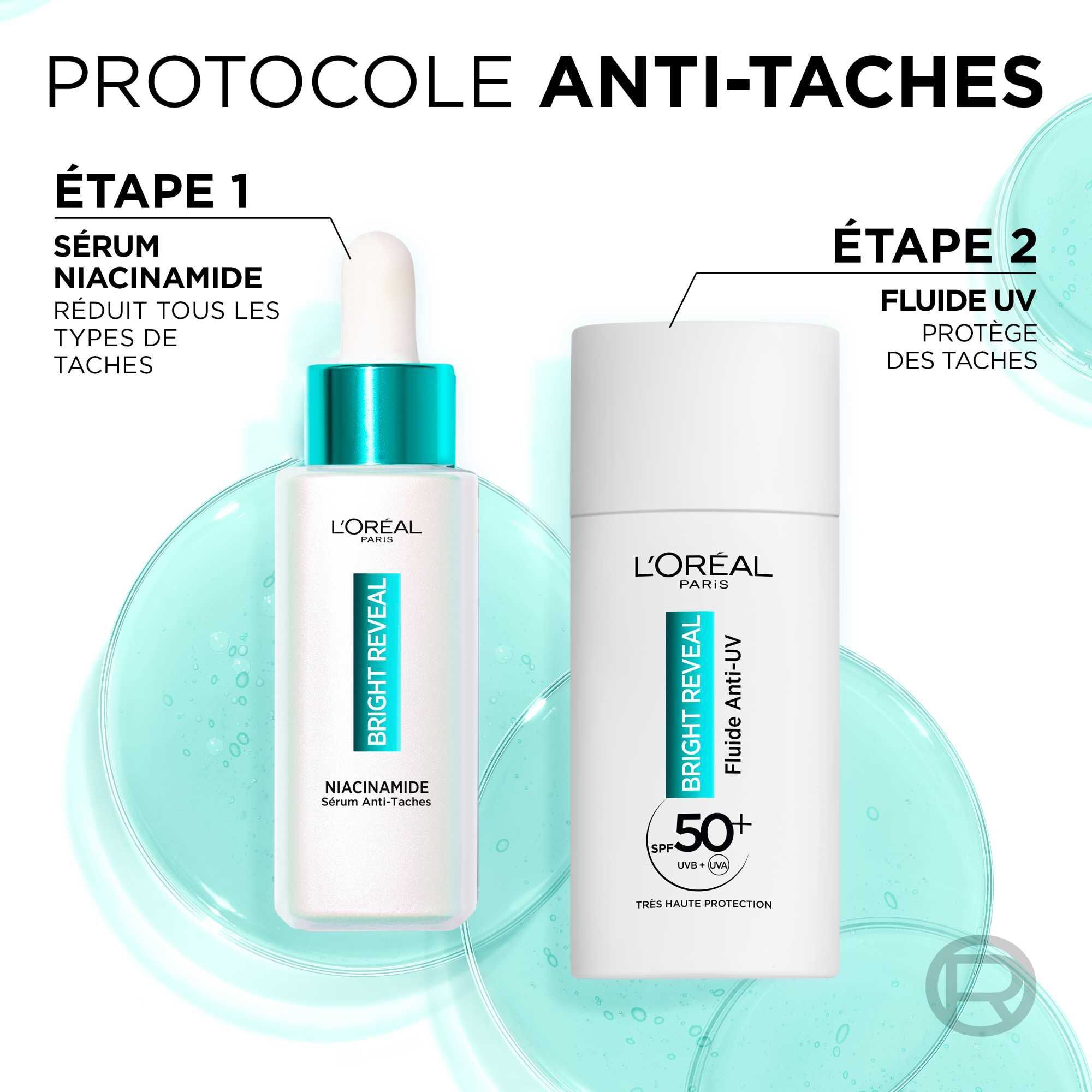 Routine Visage Anti-Taches Niacinamide Bright Reveal - L'Oréal Paris