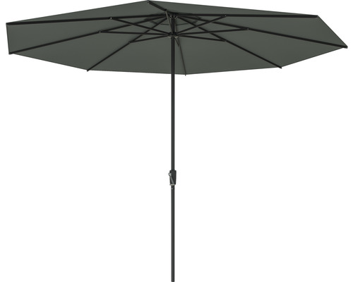 Soluna zweefparasol, Ø 350 cm, polyester (PES), donkergrijs