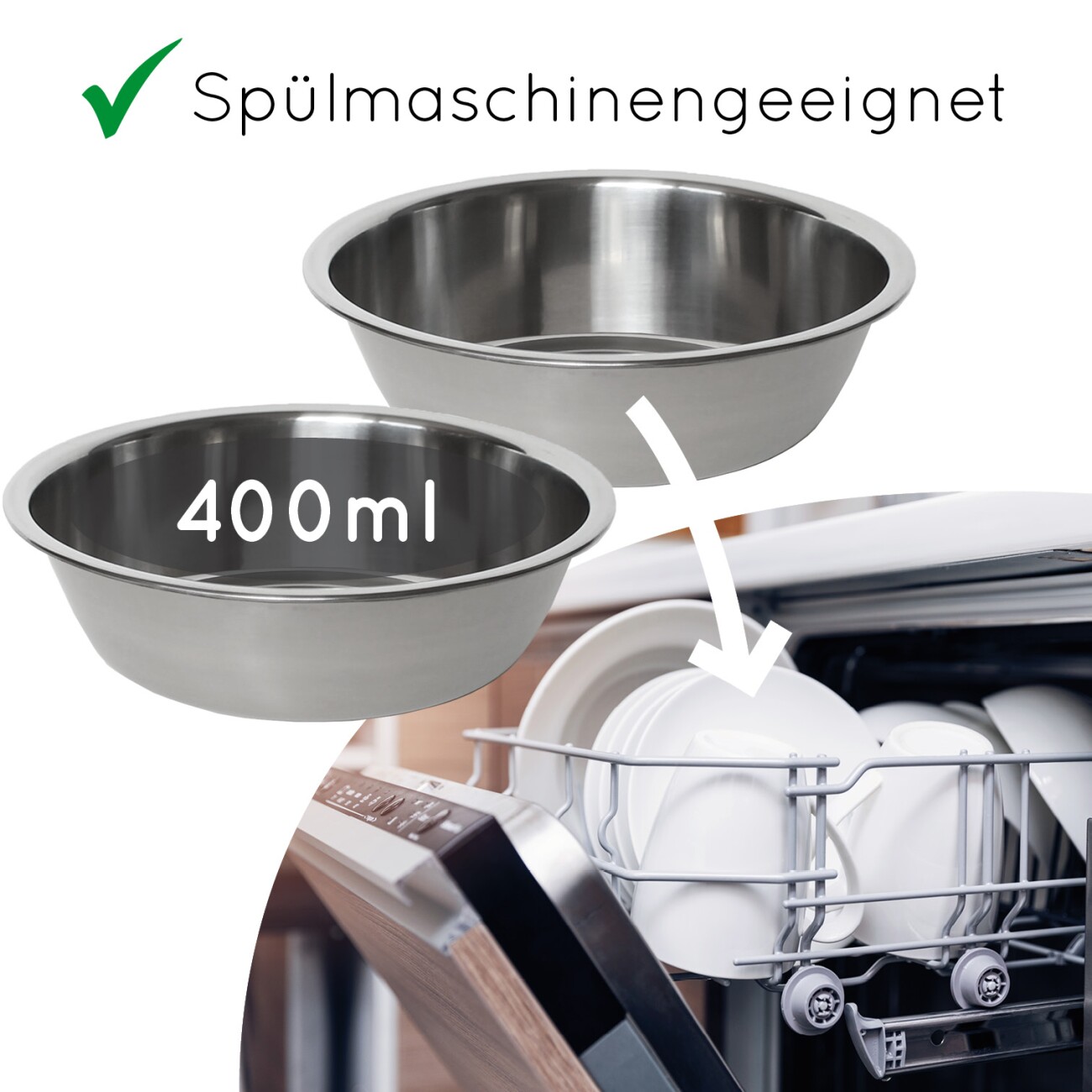 KaraLuna 2x 400 ml Ersatznapf
