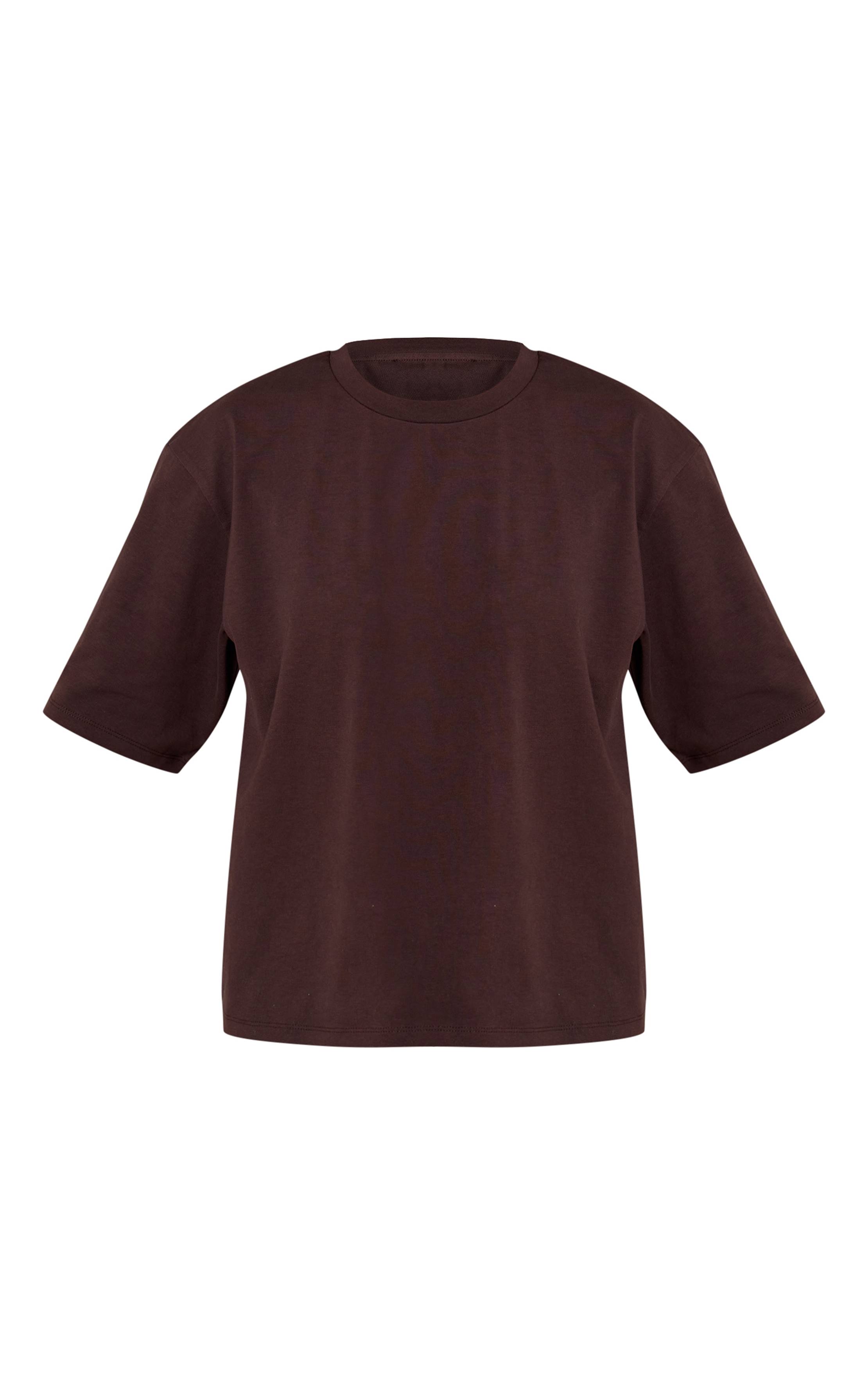 Dark Chocolate T-shirt Oversize Coupe Boxy