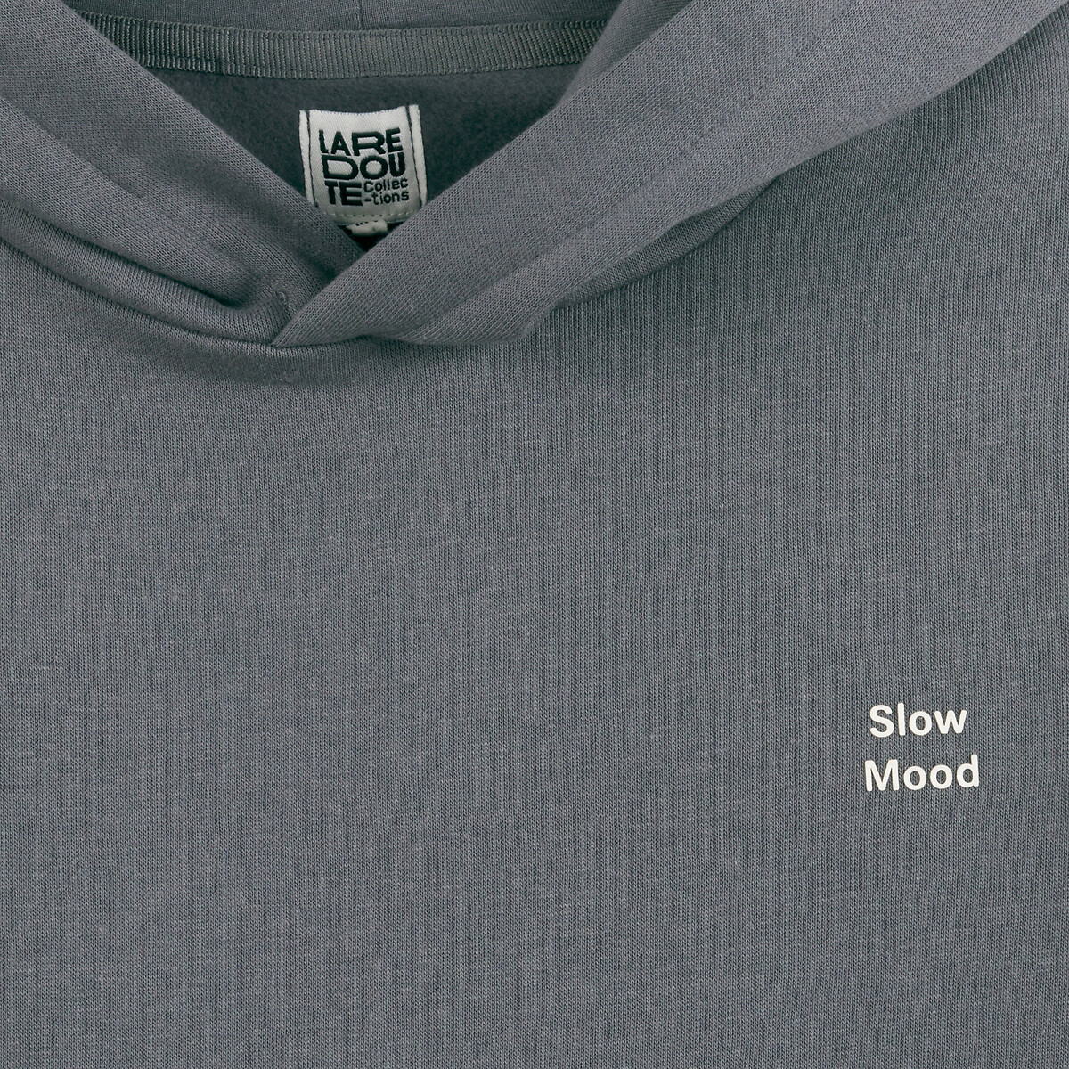 COLEÇÕES LA REDOUTE<br>Moletom de feltro com estampa no peito