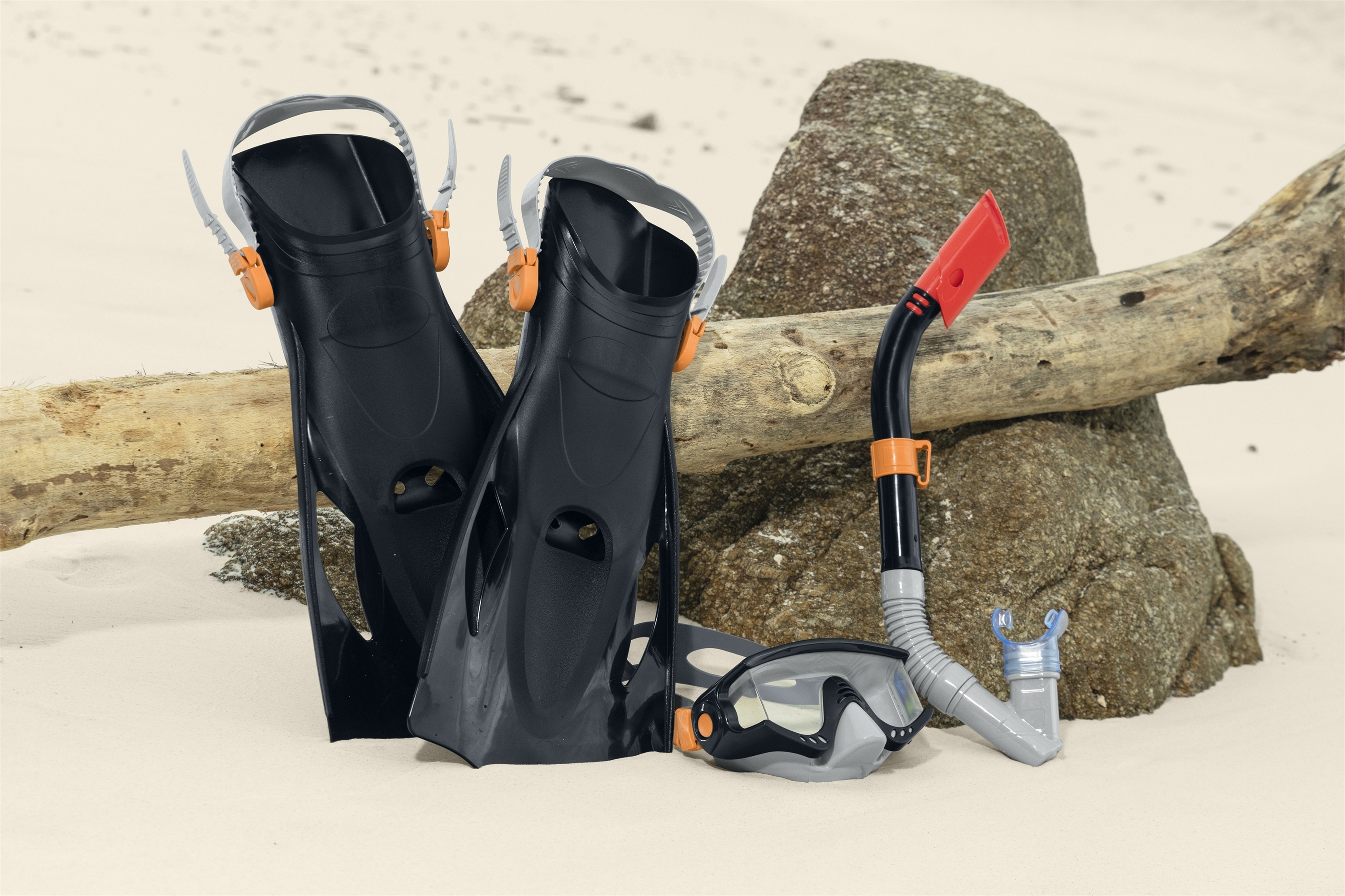 Schnorchel Set mit Flossen Spark Wave Grösse 41 - 46