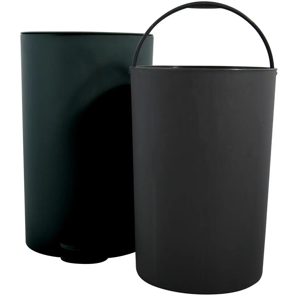 MSV kleine Pedaalemmer - zwart - 3L - 15 x 27 cm