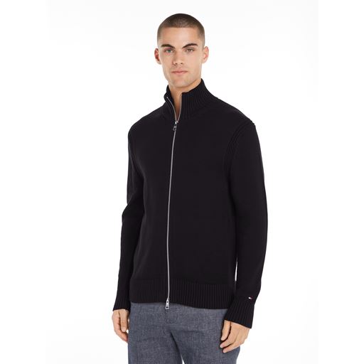 Tommy Hilfiger Mouline Zip Thru Striktrøje, Desert Sky/Aegean Sea, XXL