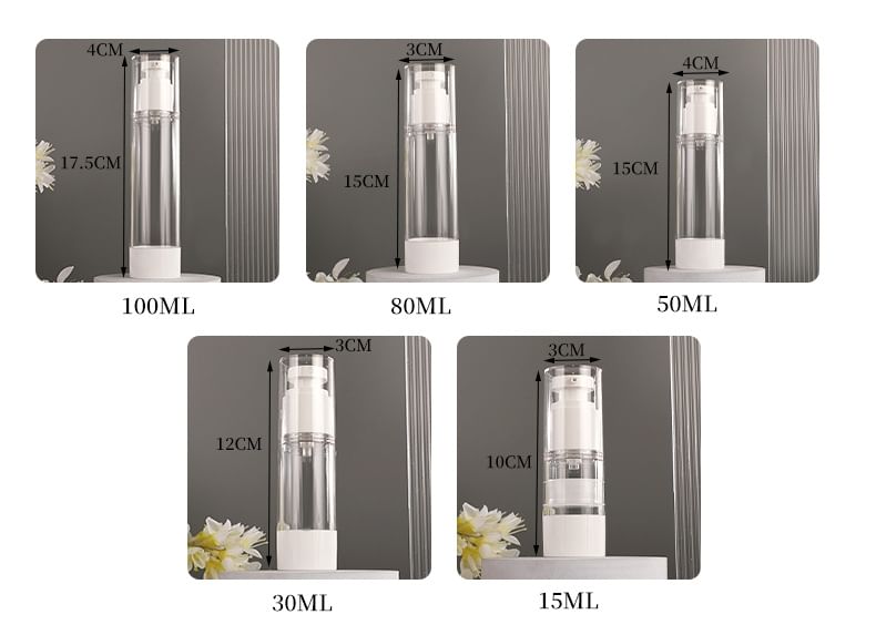 Baburu - Reis Airless Pompfles / Sprayfles (Diverse ontwerpen)