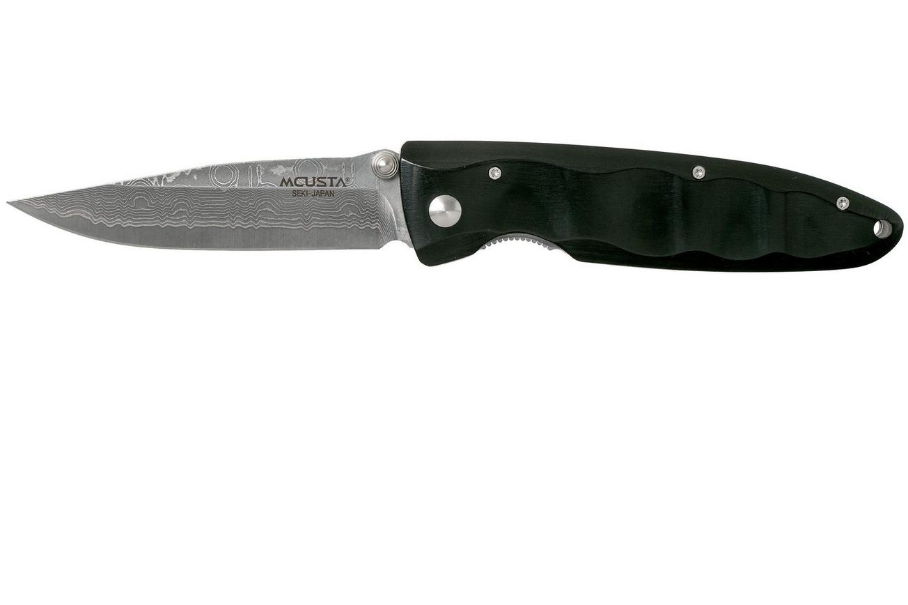 Mcusta MC-17D Classic Wave, black pakkawood, herenmes