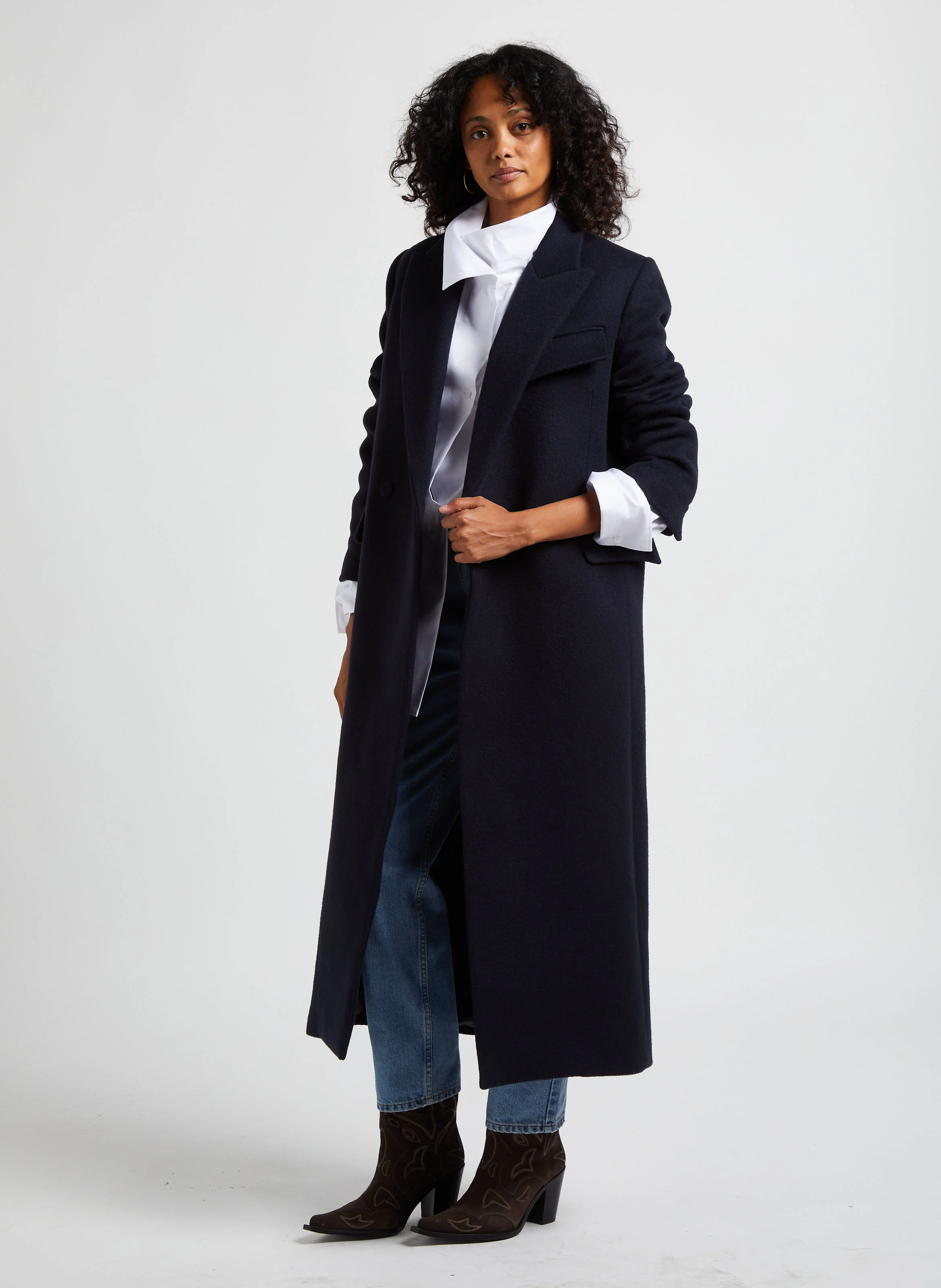 SPARK - Jean taille haute droit en coton|