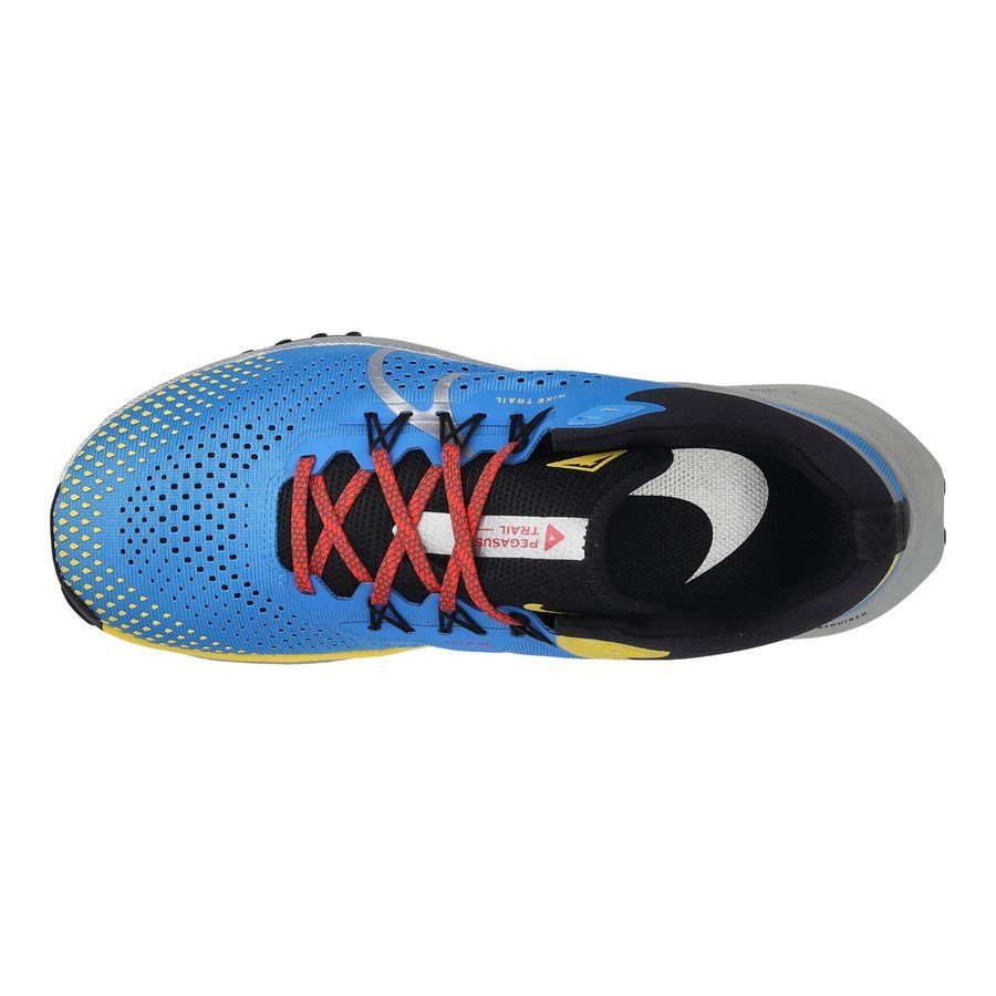 Nike Chaussures de Running React Pegasus Trail 4 - Bleu/Argenté/Rouge