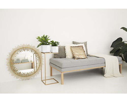 Lechuza Cube Glossy kunststof bloempot 16x16x16 cm wit incl. zelfbewateringssysteem en plantenbak