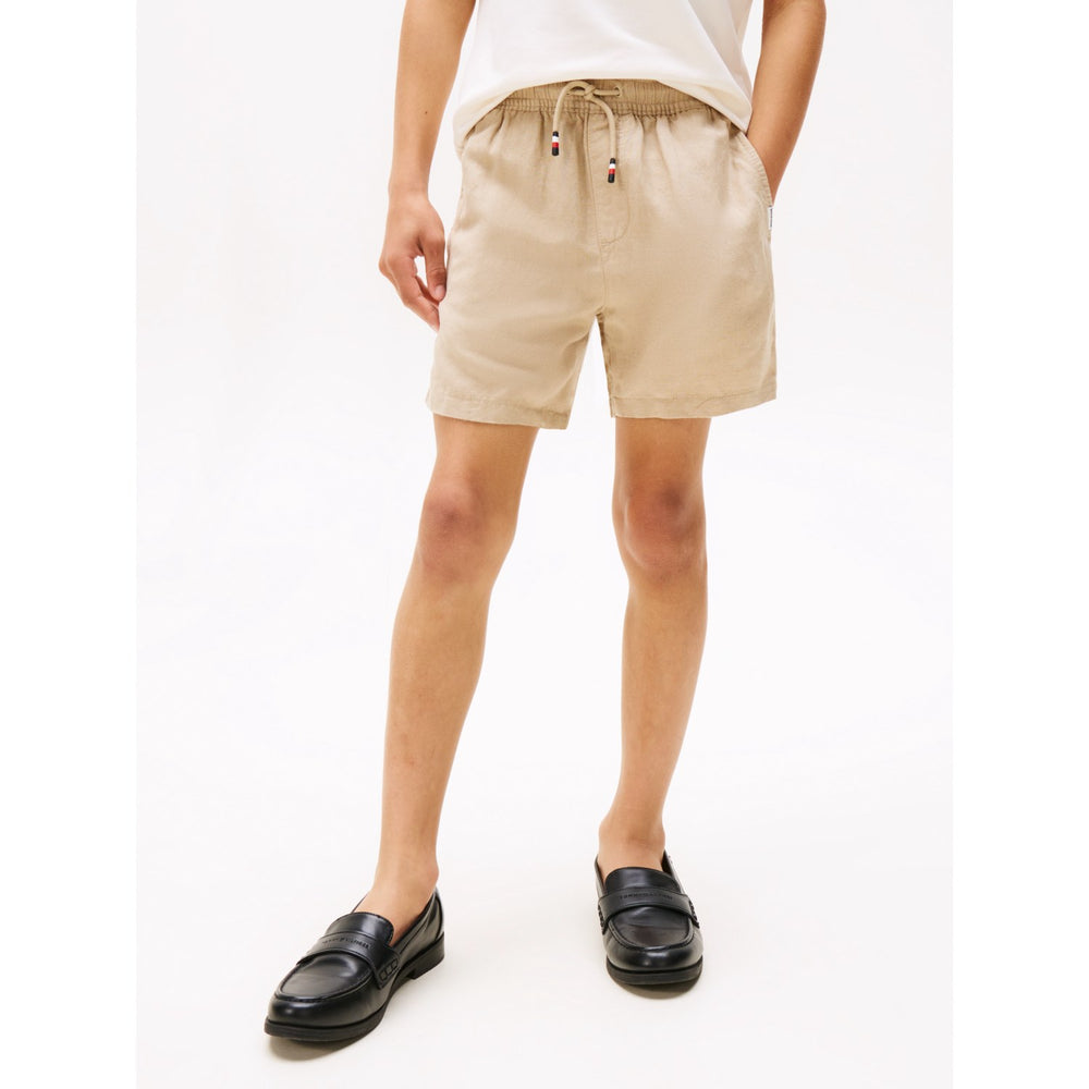 Køb Tommy Hilfiger Sandalwood Hør Viscose Shorts