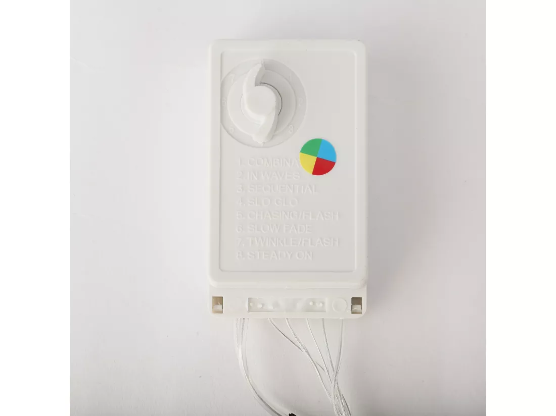 Guirlande lumineuse LED, 600 lumières par 100 mètres, 8 modes, fonction de minuterie, lumières étoilées
