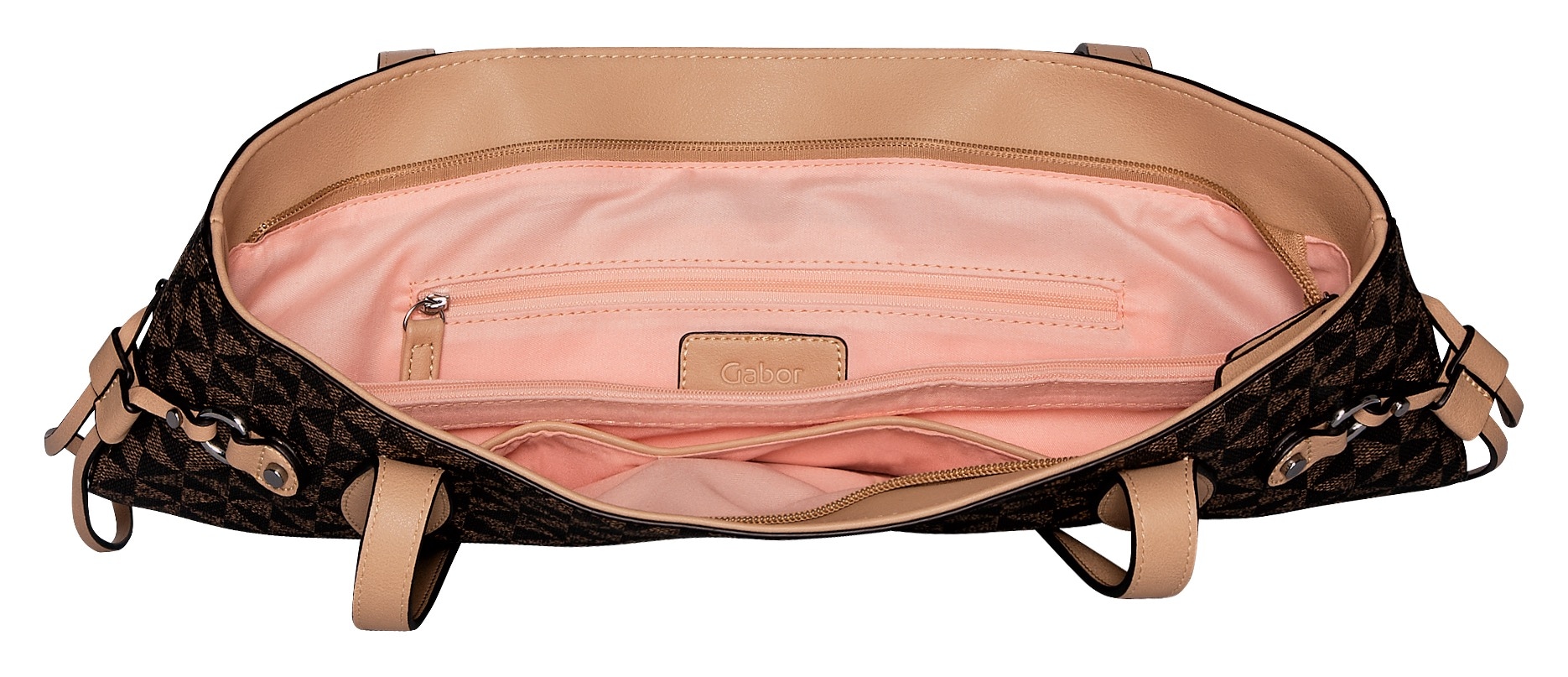 Gabor Shopper »Barina« aus Lederimitat mit charakteristischem All-Over-Druck und Metall Logo