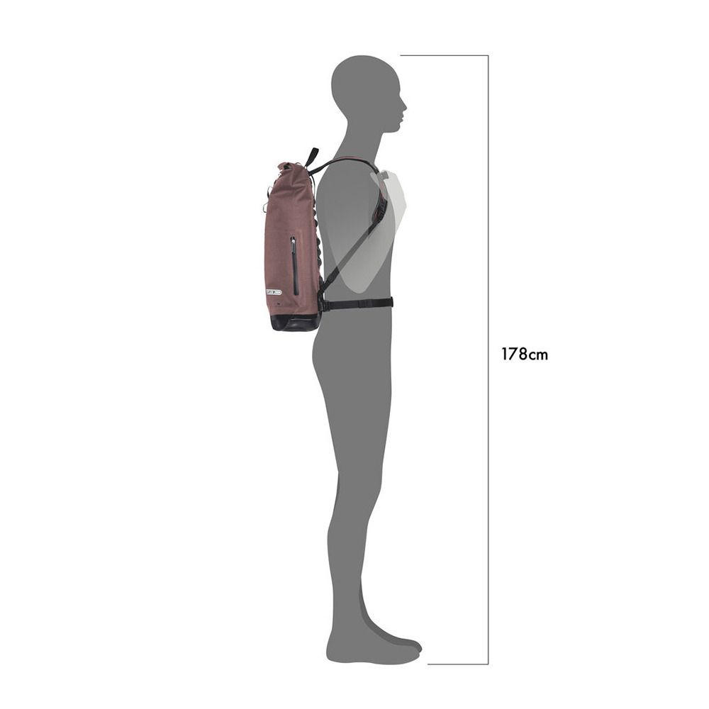 Ortlieb COMMUTER-DAYPACK URBAN 21L - Sac À dos ash rose