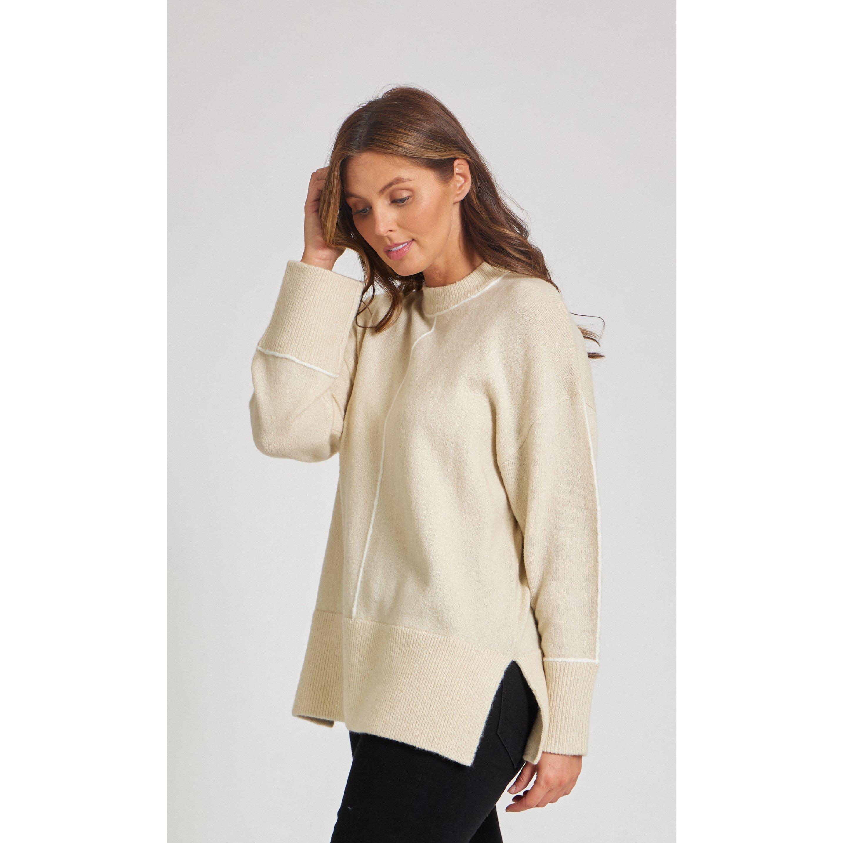 Be You BY Trimmed Rib Jumper