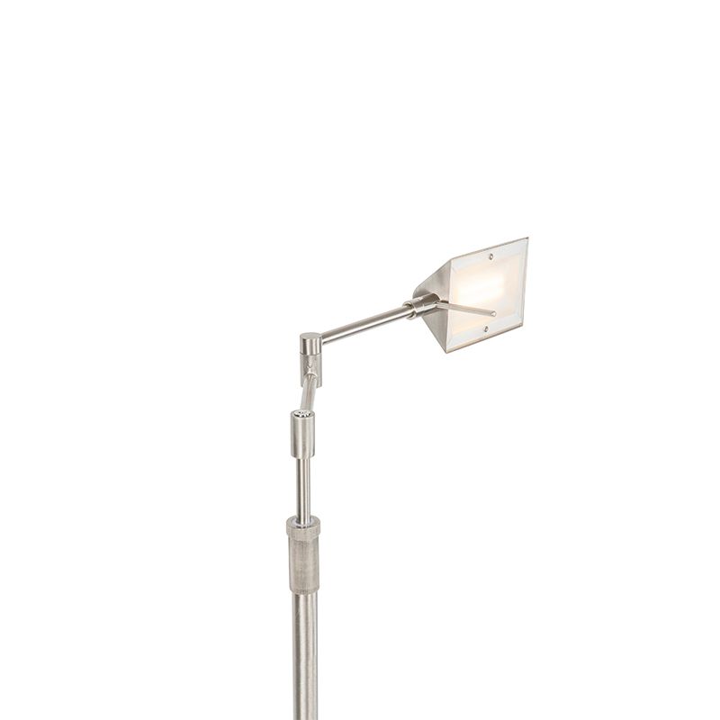 Design vloerlamp staal incl. LED met touch dimmer - Notia