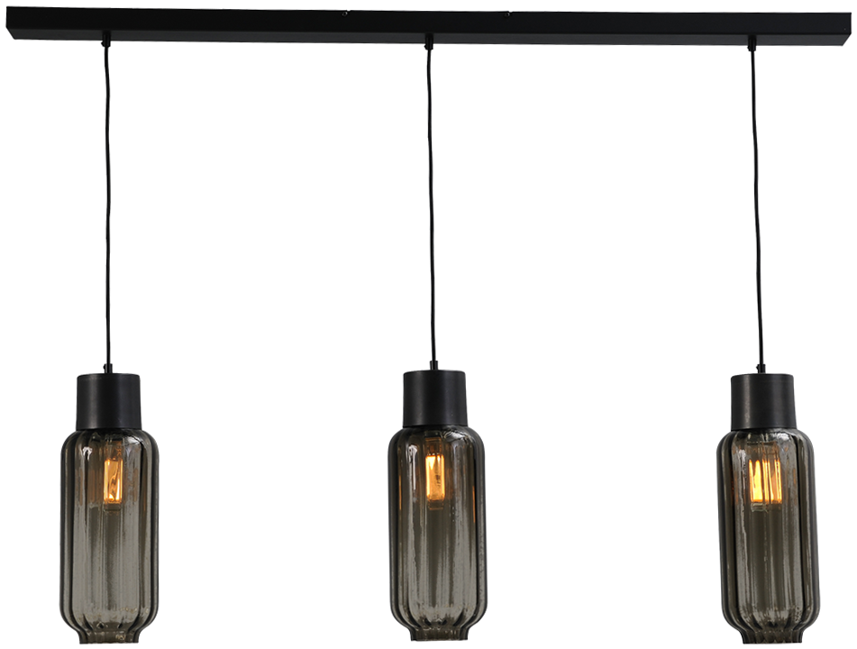 Hanglamp | 2156-05-05-130-3 Lett Rib B130 x D15 cm