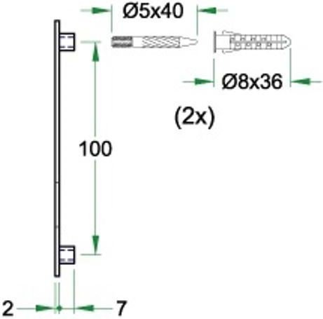 Huisnummer - 120 mm - Mat Zwart - RVS - Onzichtbare Schroefbevestiging