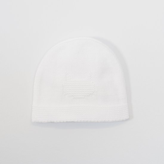 Petits chats Bonnet en tricot   Blanc        de               La Manufacture de Layette