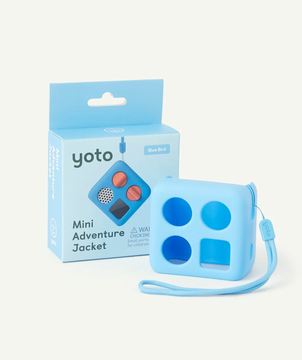 YOTOÉTUI EN SILICONE MINI ADVENTURE JACKET BLEU