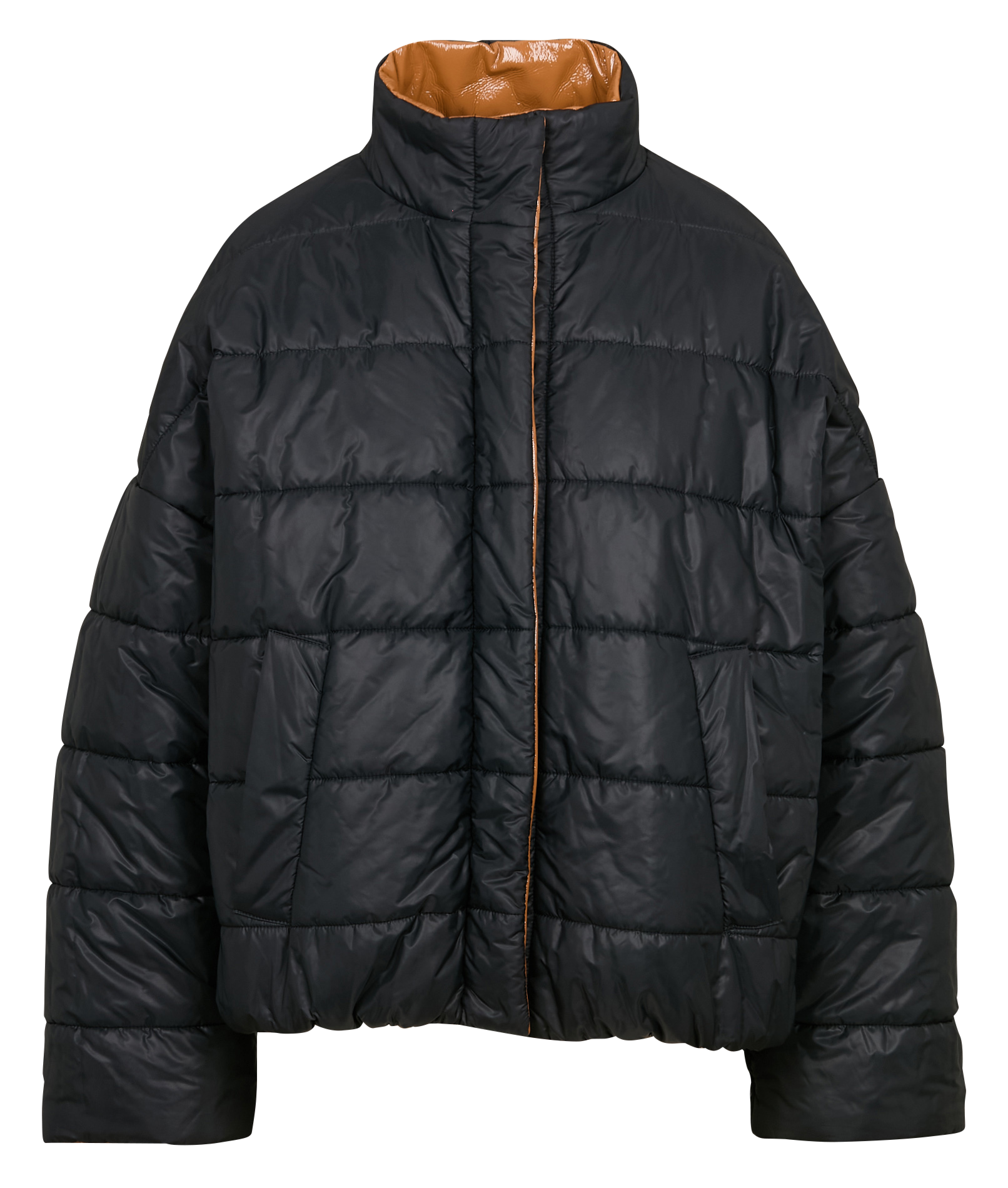 JAKARTA - Veste bomber col montant | Marron