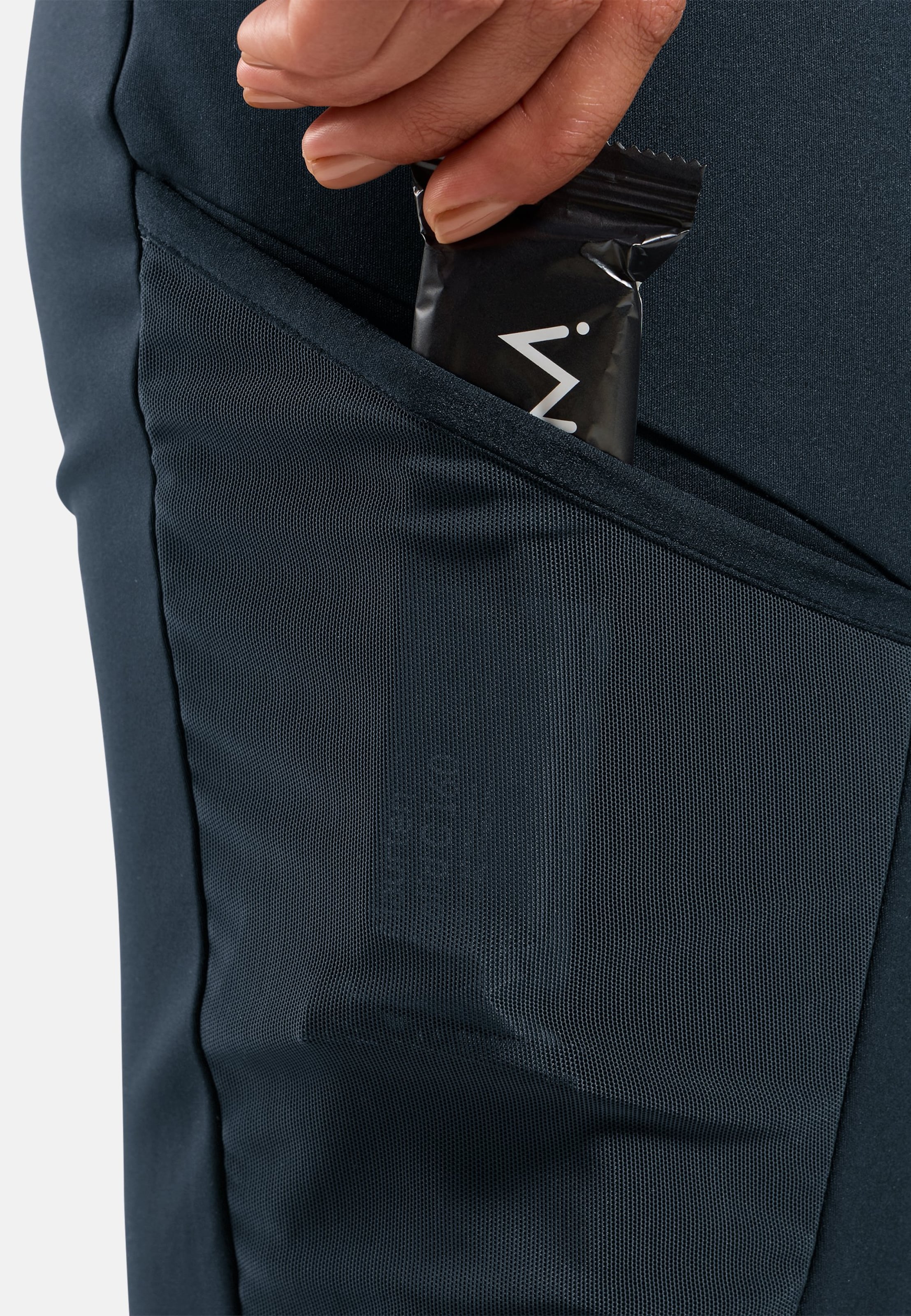Winddichte Zeroweight X-Warm Langlaufhose in dark sapphire