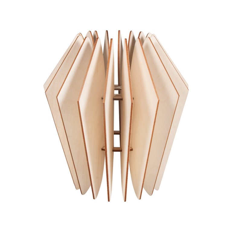 Holzbausatz Lampenschirm für E27, Kopenhagen