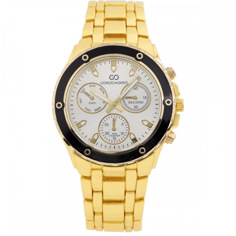 Montre Homme GIORGIO bracelet Acier Doré