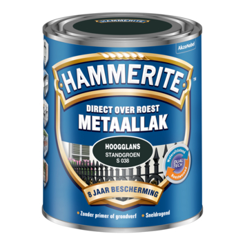 Hammerite Direct over Roest metaallak hoogglans standgroen 750 ml