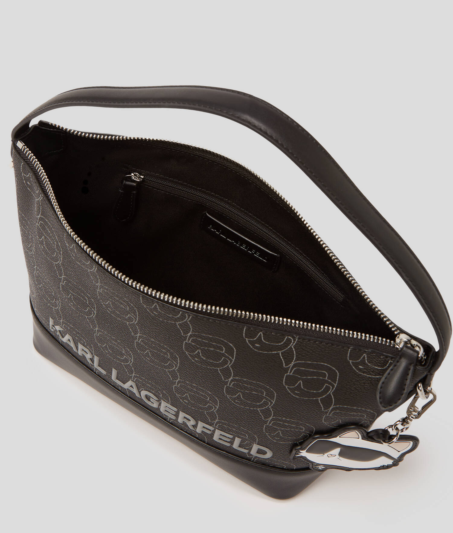 SAC BANDOULIÈRE IKON - NFT All Over Pattern Noir
