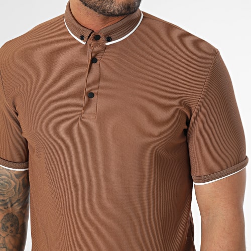 Polo Manches Courtes Marron