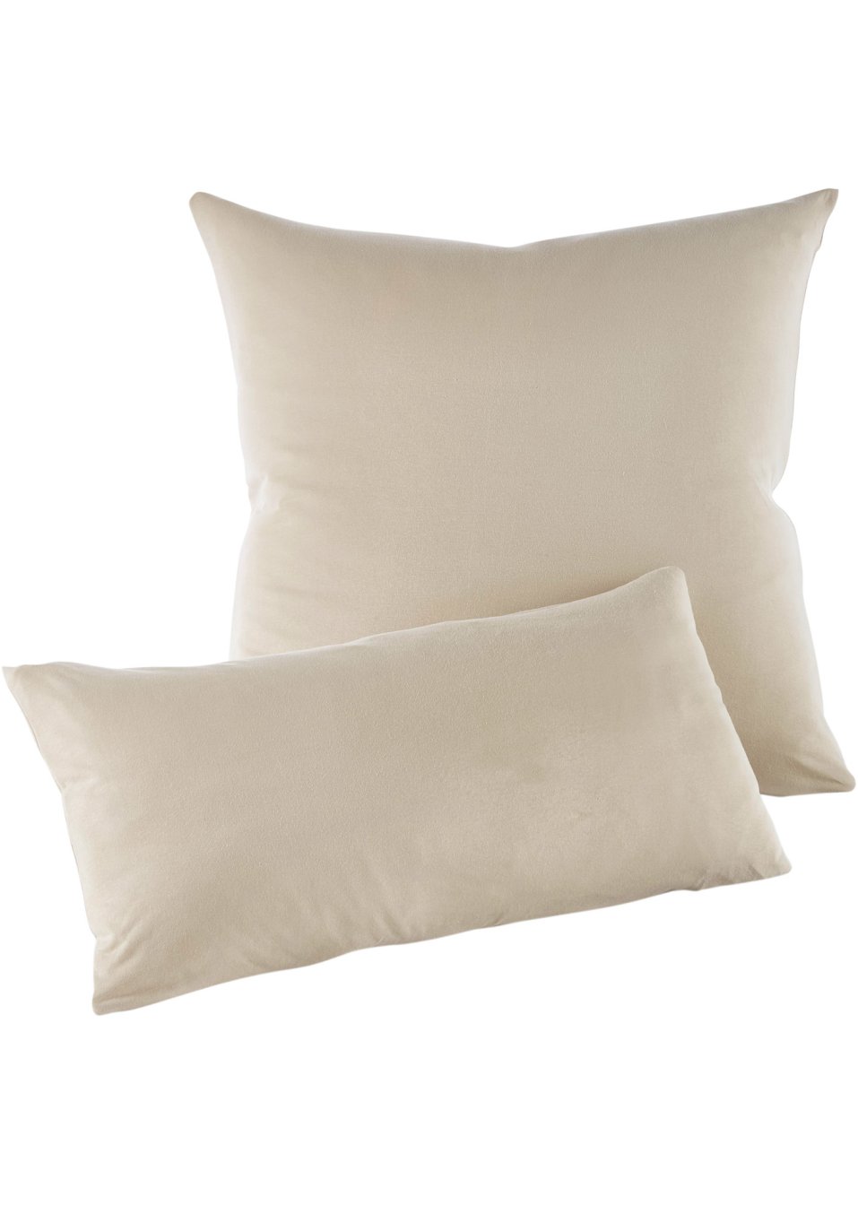 Lot de 2 housses de coussin en jersey
