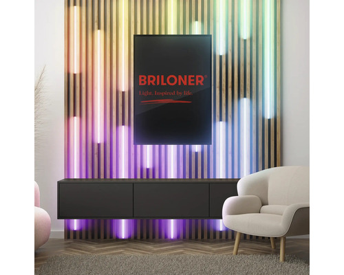 Pimp je Panel LED Strip Starter Set RGB/W 250 lm 3000 K verstelbaar wit 2,6 m 230V geschikt voor akoestische panelen