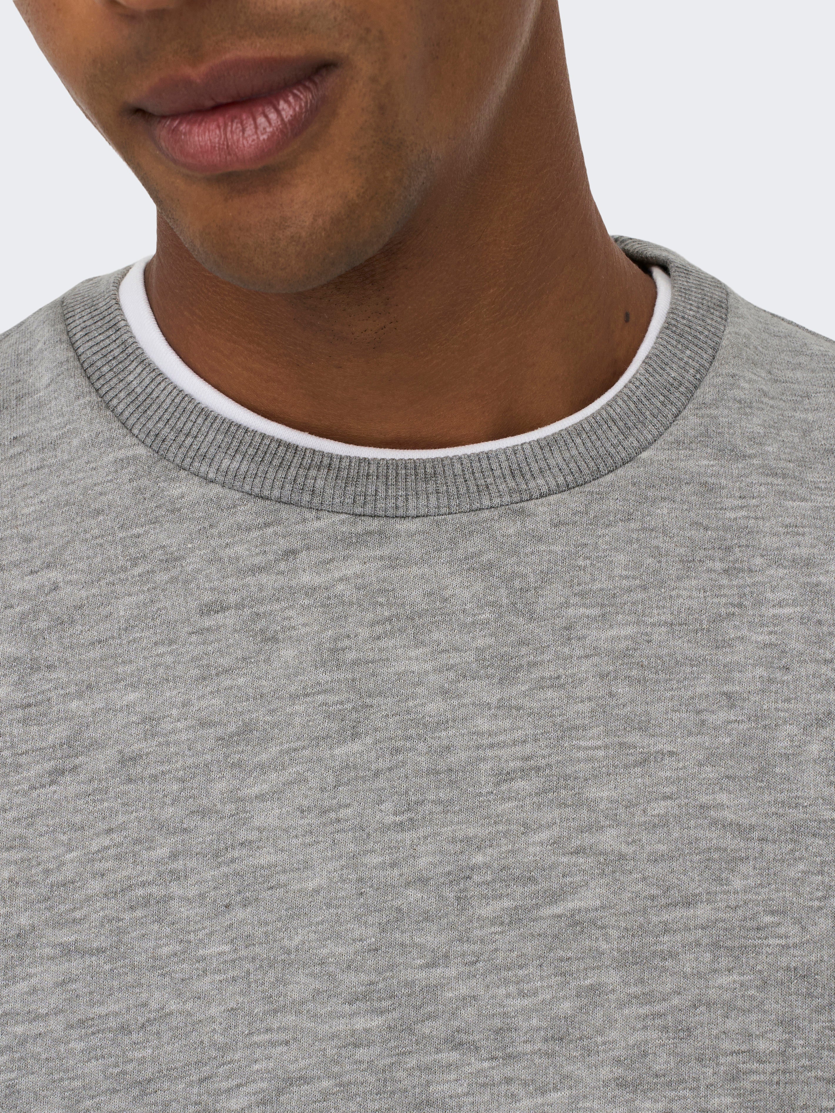ONSCERES Sweatshirt Light Grey Melange