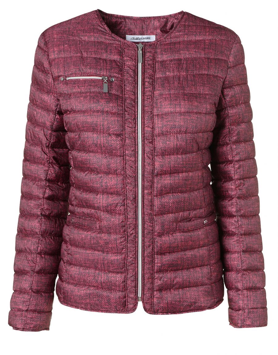 Doudoune rouge matelassée