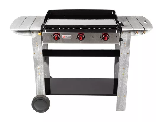 Plancha gaz 3 brûleurs San Sebastian - 61 x 38,5 cm - 8 kW