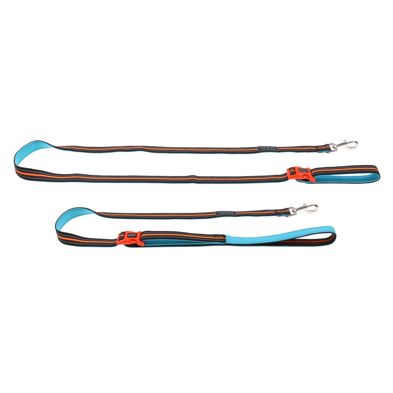 DOOG LEINE NEON ClIP-IT blau/ türkis/ orange
