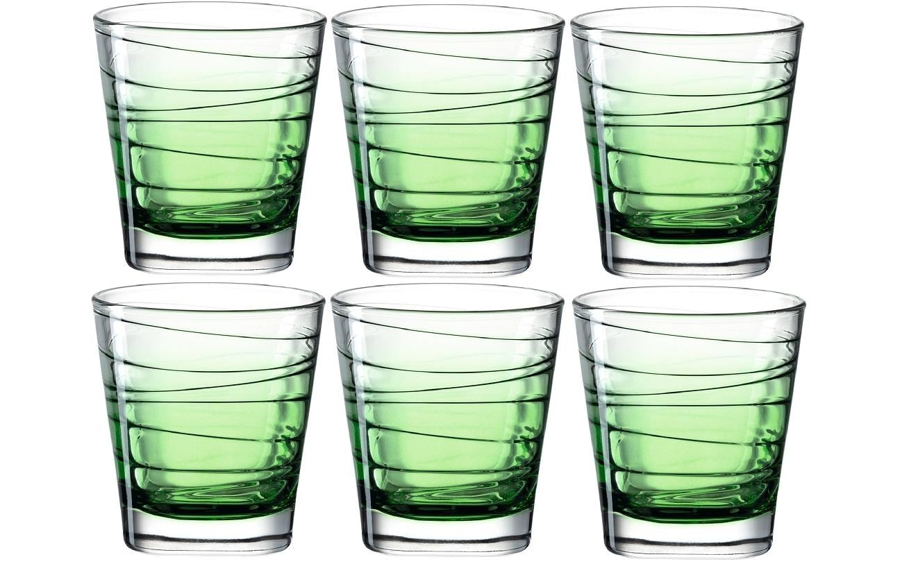 Trinkglas Vario Struttura 250 ml, 6 Stück, GrünGläser-Set