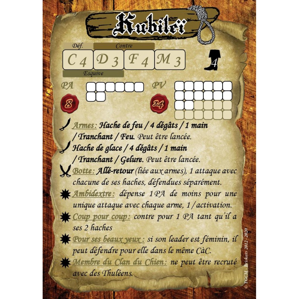 Briskars - Mercenaires - Kubileï (V2)