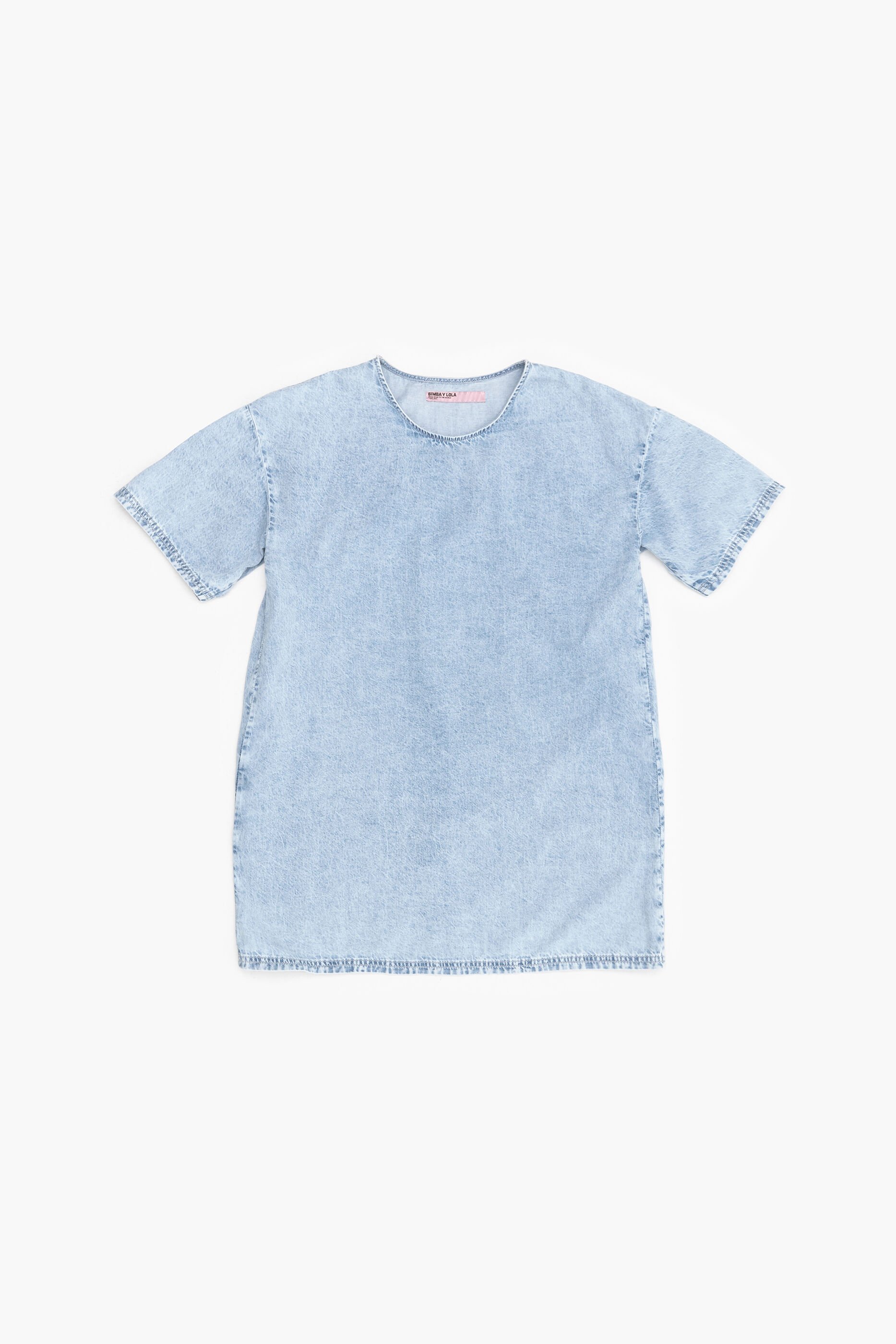 vestido curto jeans azul