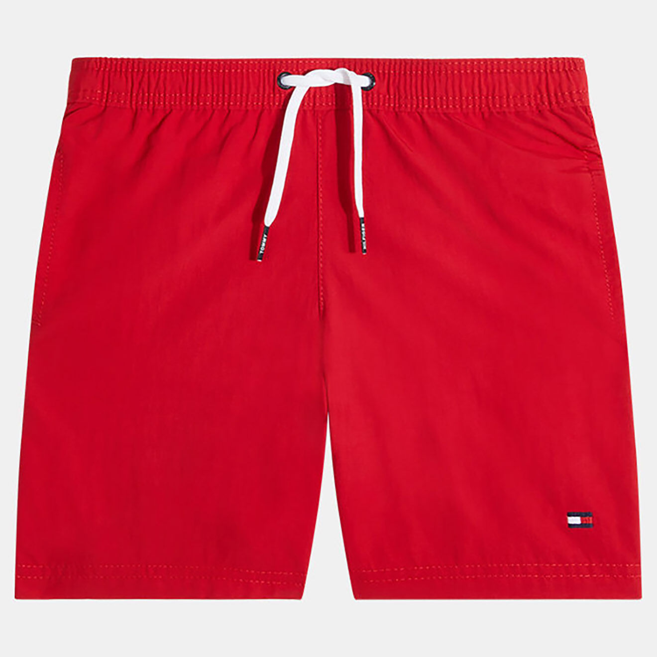 Tommy Hilfiger Short de bain uni logo rouge