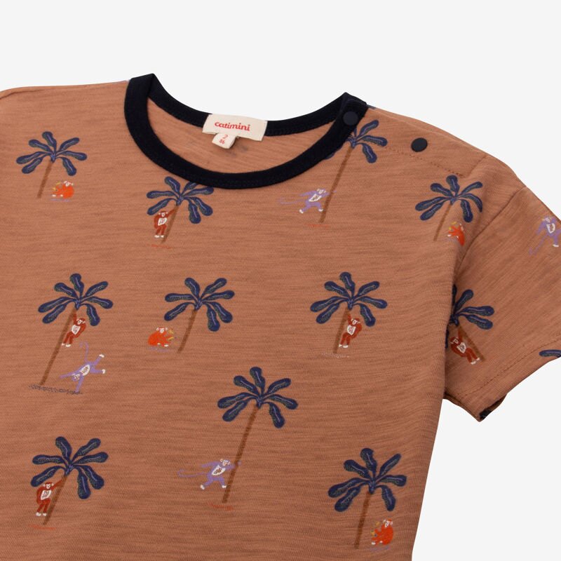 T-shirt bébé garçon micro palmiers beige Catimini Beige