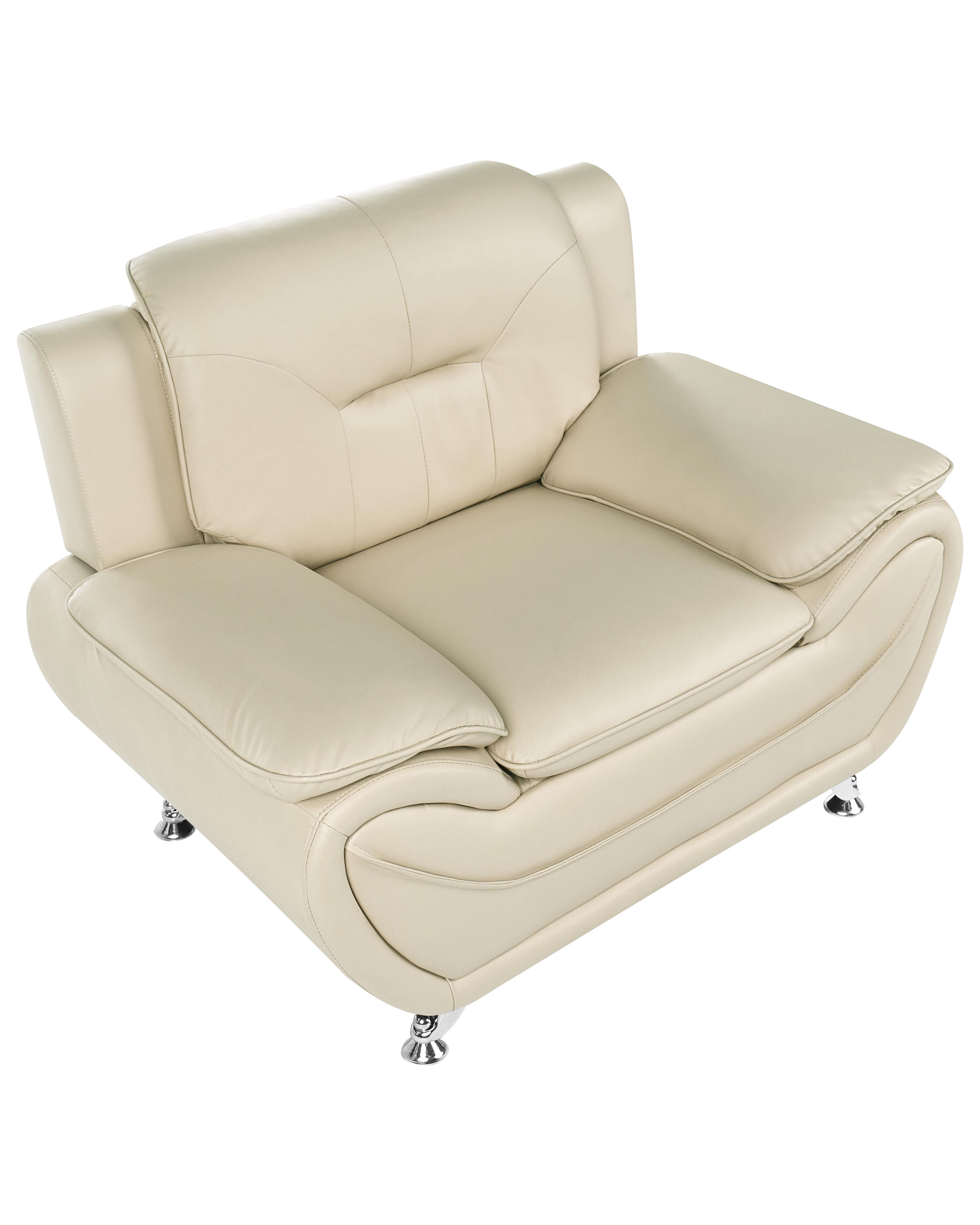 Fauteuil LEIRA Kunstleer Beige