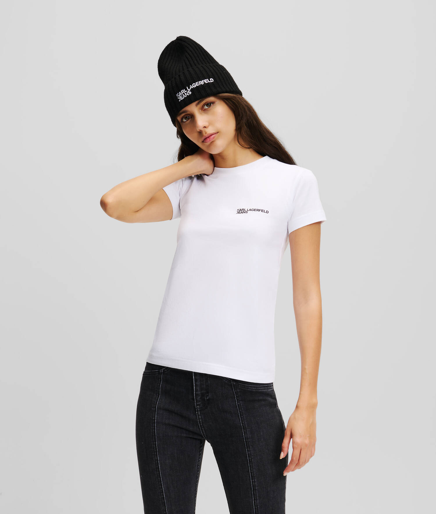 T-SHIRT AJUSTÉ AVEC LOGO KLJ
