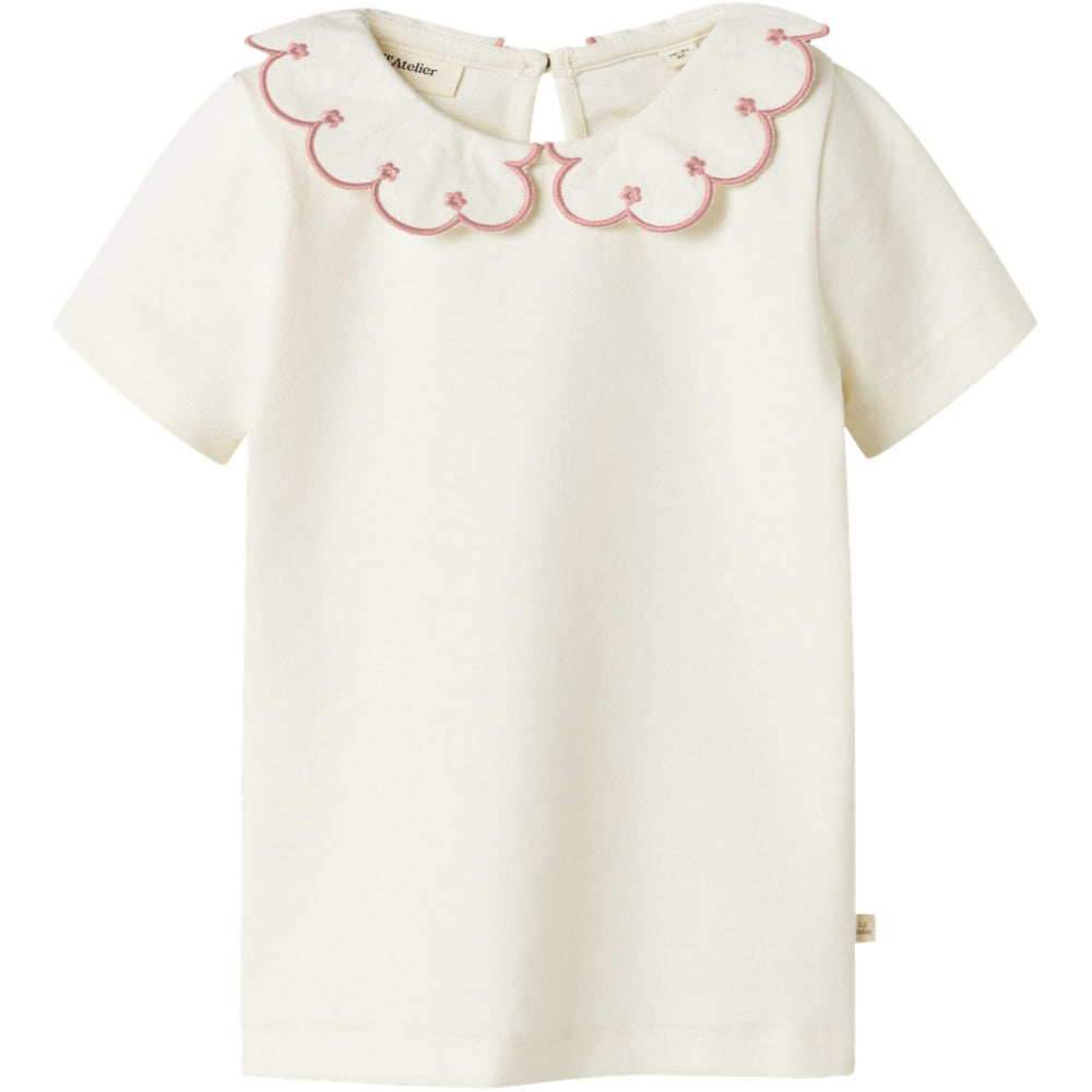 Køb Lil'Atelier Coconut Milk Rose Tan Nmffundo Ss Slim Top Lil