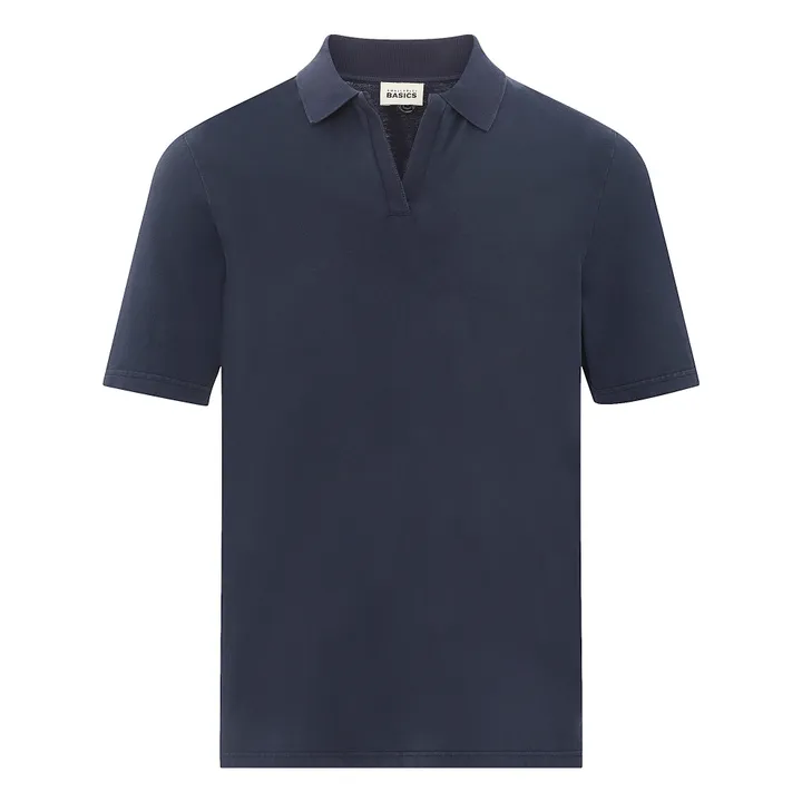 SMALLABLE BASICS Polo Homme Coton Bio | Bleu marine
