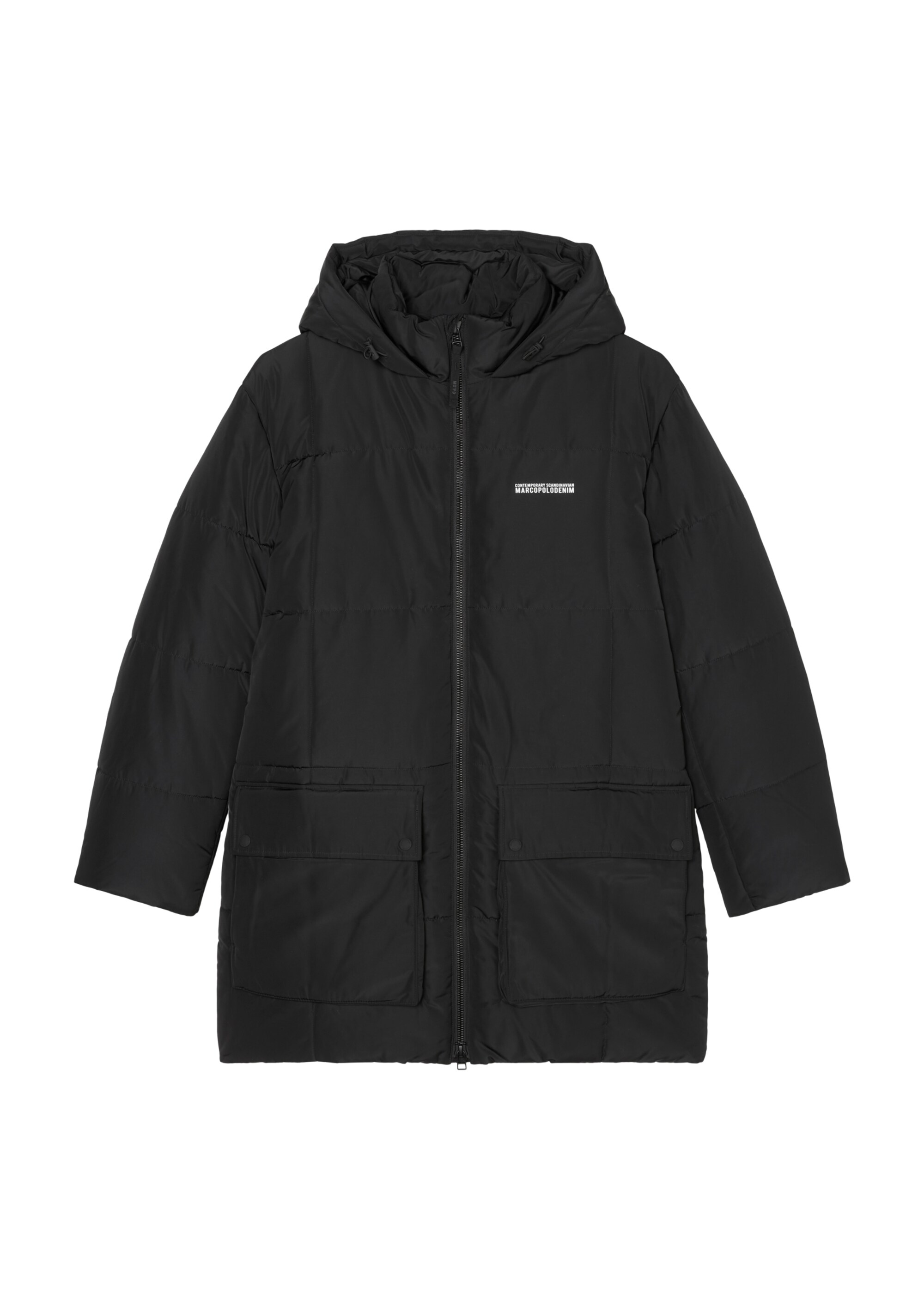 Puffer-Parka relaxed aus recyceltem Polyester