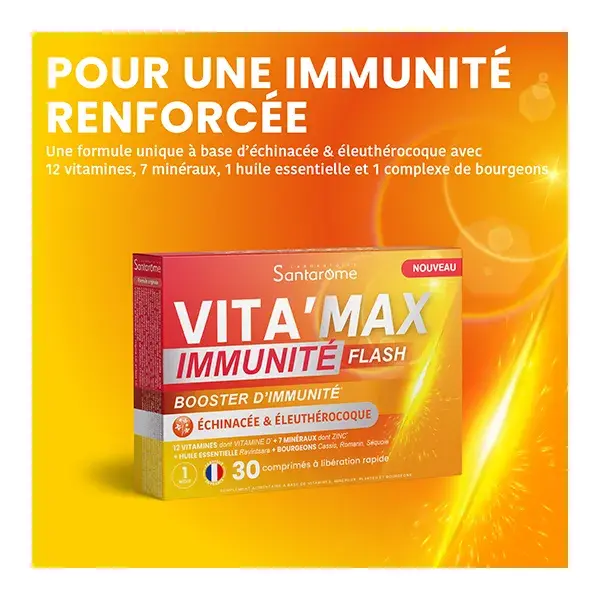 Santarome Vita'Max Flash Reforço Imunológico 30 comprimidos
