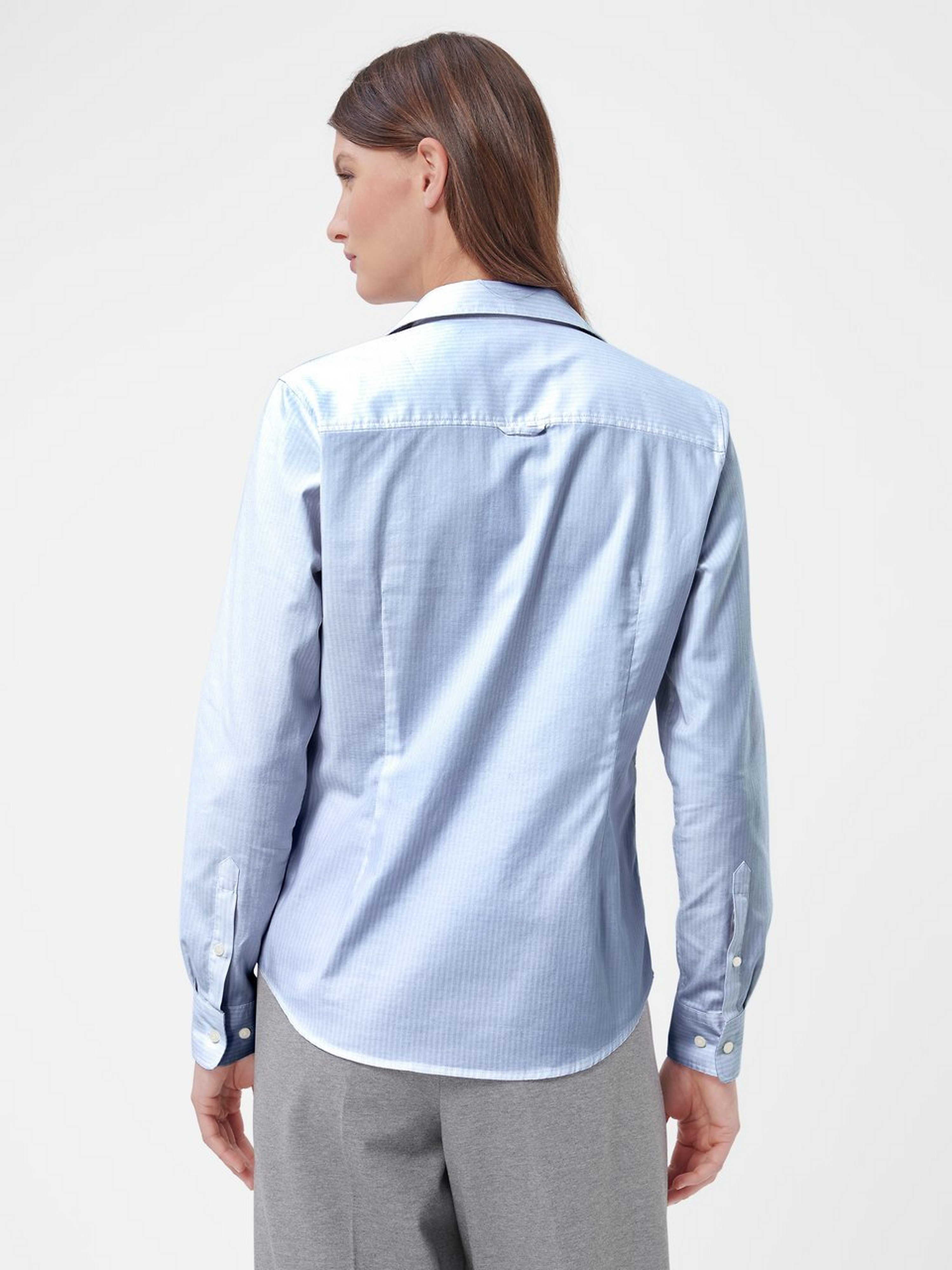 Bluse mit Hemdkragen