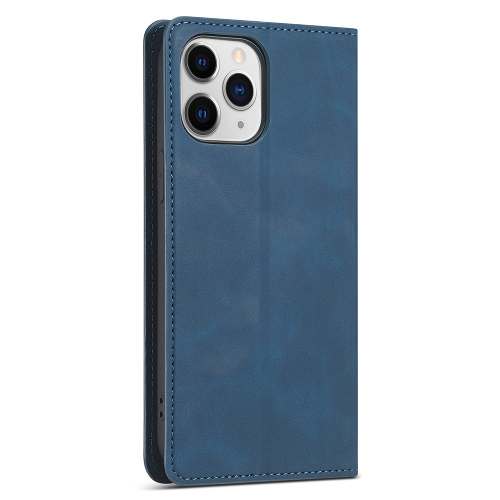 iPhone 13 Vintage Leder Tasche Flip Cover Fashion Design - Dunkelblau