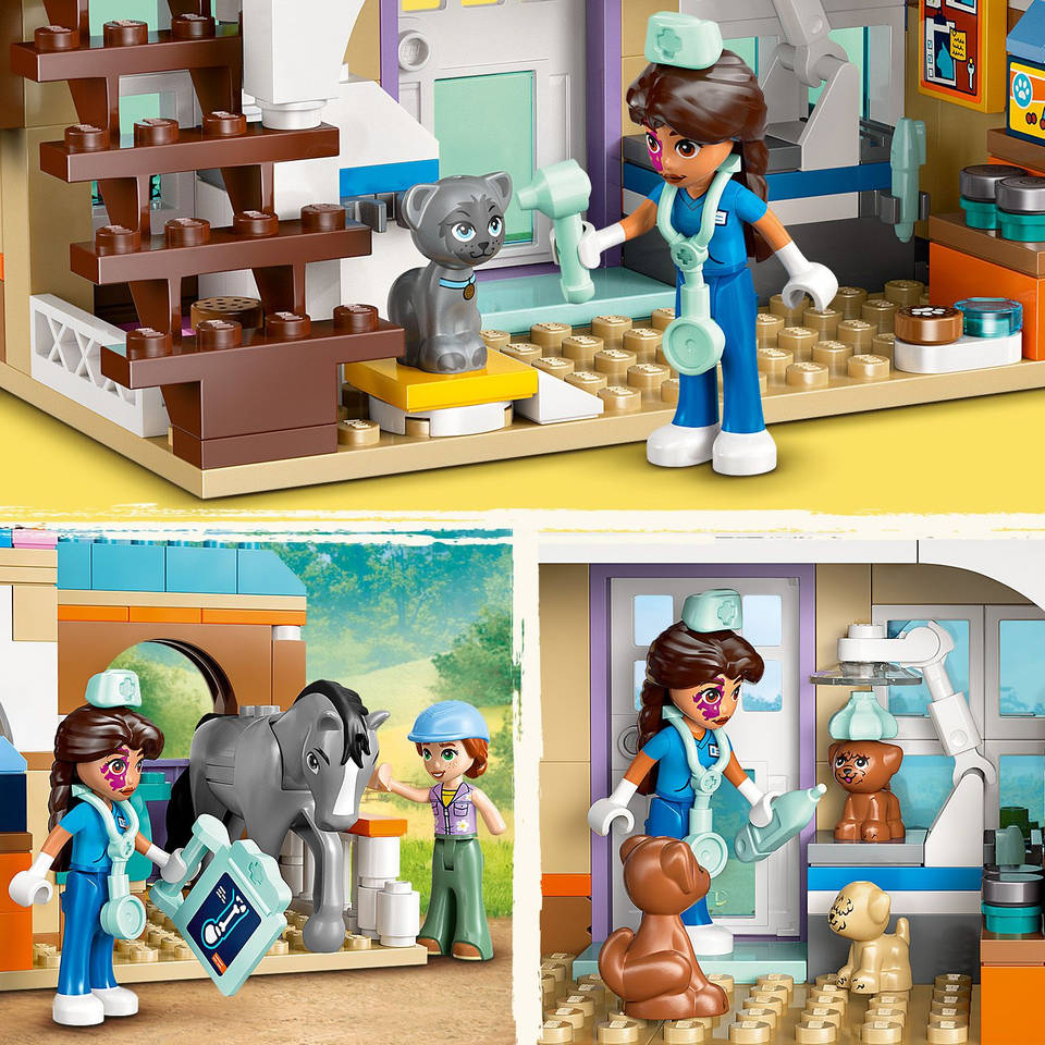 LEGO Friends dierenkliniek voor paarden en huisdieren 42651